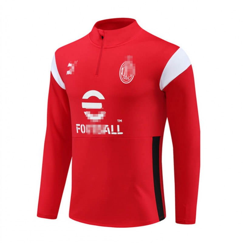 Sudadera de Entrenamiento AC Milan Rojo/Blanco 2023/2024 